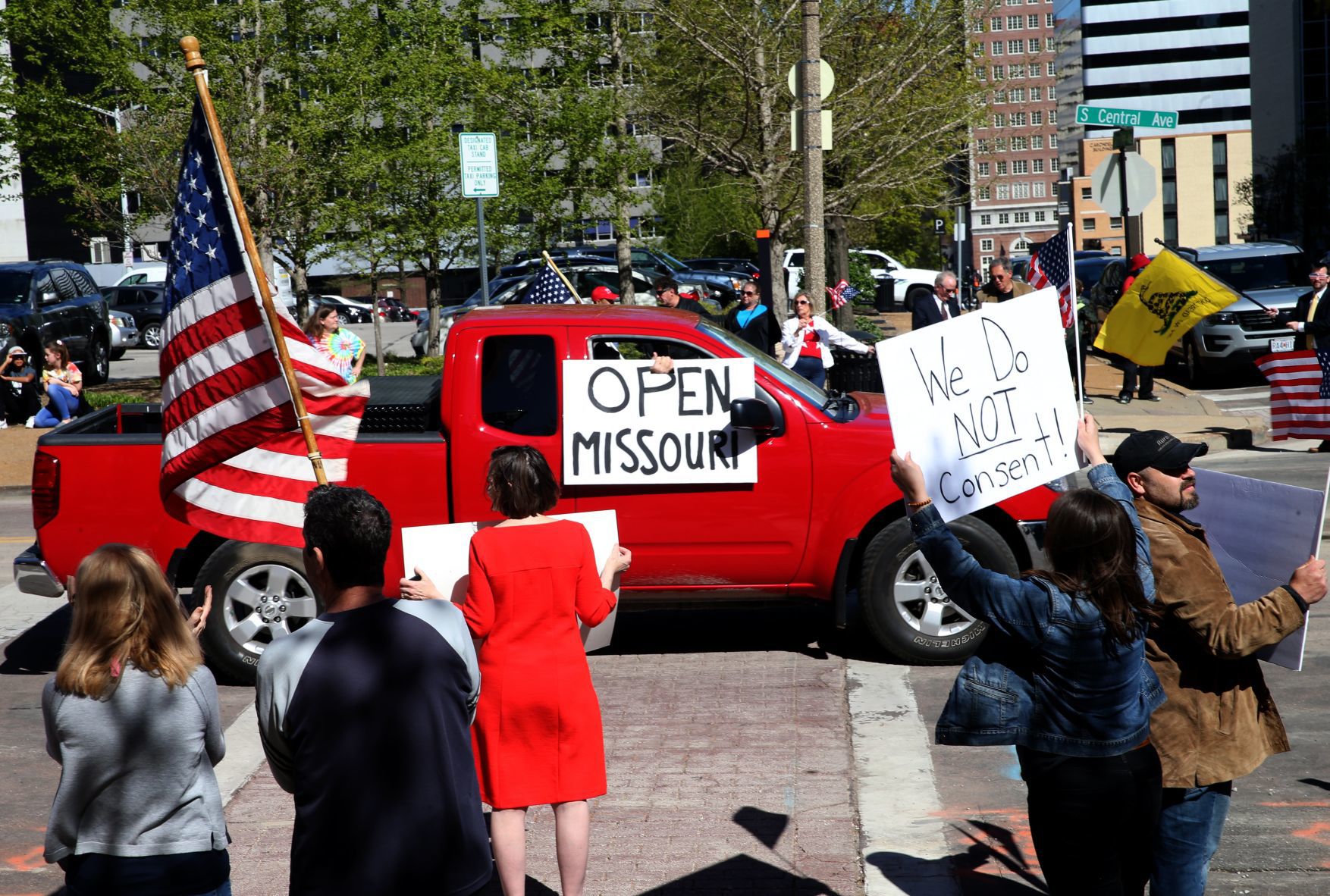 Protesters in Clayton demand state to ‘reopen'